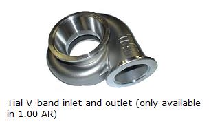 Tial V-band inlet and outlet (only available in 1.00 AR)